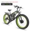 Bicicleta eléctrica de batería de 17.5AH de alta potencia con motor de eje delantero y marco de aleación de aluminio
