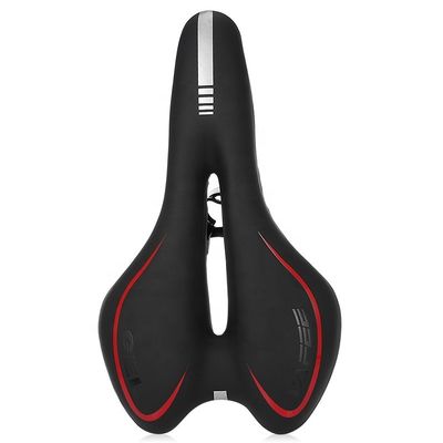 Silla de bicicleta a prueba de golpes con cojín de silicona y superficie de cuero de PU