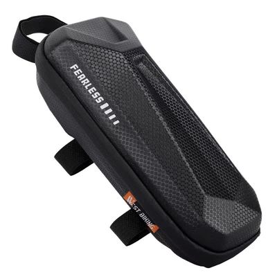WEST BIKING 1-1.5L Bolsa de bicicleta EVA impermeable Concha dura y 145g para el marco de la bicicleta de carretera