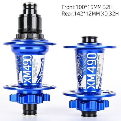 2021 Bicycle Hub XX1 XD 12Speed Cassette Body Hubs Koozer XM490PRO Sellado con 4 rodamientos en el centro de la bicicleta de montaña QR a través de 28 32 36 agujeros Xdr