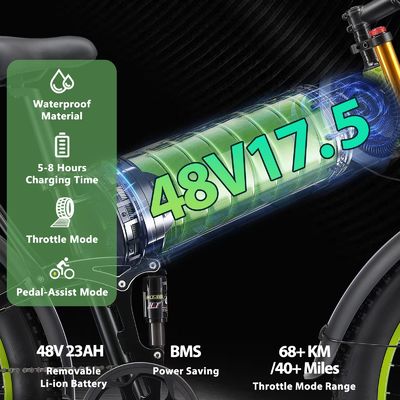 SHIMANO delantera de desvío de 26 pulgadas bicicleta eléctrica de la ciudad con batería de litio extraíble