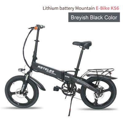 Mercado de la UE Bicicleta eléctrica plegable de 20 pulgadas con motor de 36 V de 250 W y batería de litio de 10 AH