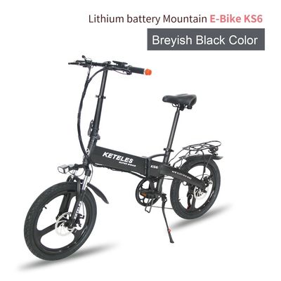 Mercado de la UE Bicicleta eléctrica plegable de 20 pulgadas con motor de 36 V de 250 W y batería de litio de 10 AH