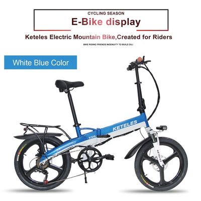 Mercado de la UE Bicicleta eléctrica plegable de 20 pulgadas con motor de 36 V de 250 W y batería de litio de 10 AH