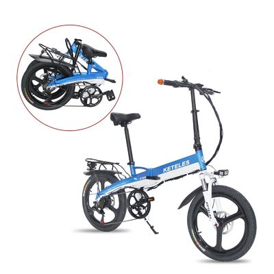 48V 350W 10AH Bicicleta eléctrica con 20 pulgadas de marco plegable y 31-60km de alcance por potencia