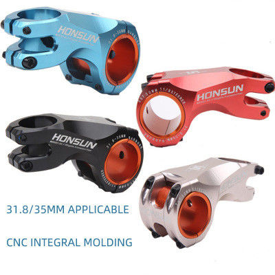 Rojo 2021 MTB Colourful Stem Alloy 31.8/35*70mm 17 grados para el manillar de la bicicleta de carretera XC AM
