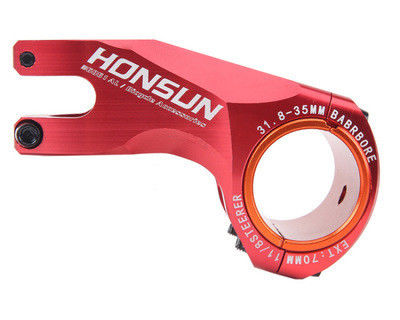 Rojo 2021 MTB Colourful Stem Alloy 31.8/35*70mm 17 grados para el manillar de la bicicleta de carretera XC AM
