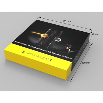 Control remoto inalámbrico LED Indicador de dirección Luz de advertencia para ciclistas