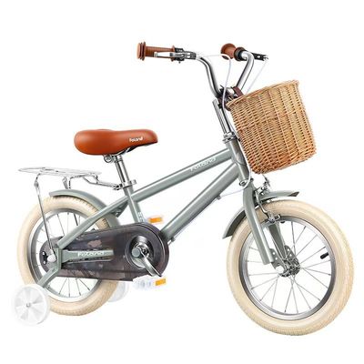 Bicicleta de entrenamiento para niños con horquilla de acero para niñas y niños de 2 a 7 años Correr en bicicleta