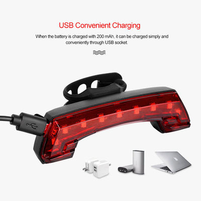 Manténgase seguro en su bicicleta con luz trasera USB inteligente y control remoto inalámbrico