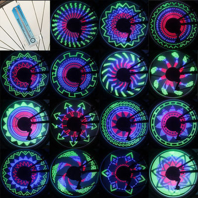 32 lámparas de luz de luz LED para 24 pulgadas de rueda de batería de luz de bicicleta al aire libre