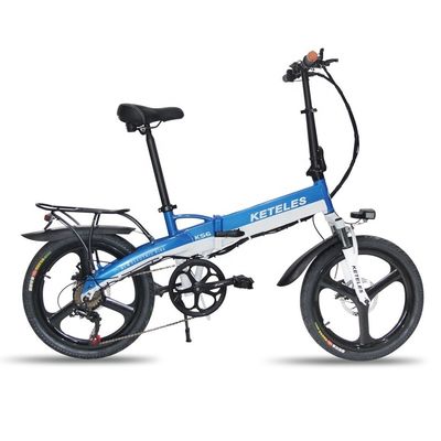 48V 350W 10AH Bicicleta eléctrica con 20 pulgadas de marco plegable y 31-60km de alcance por potencia