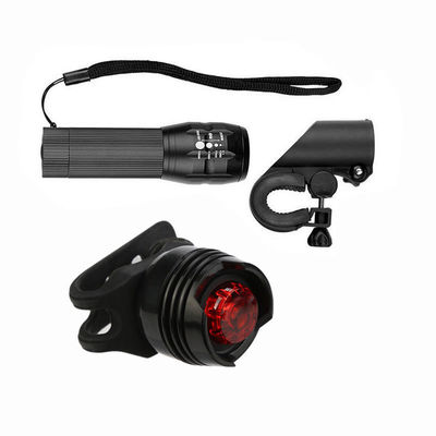 3 en 1 USB Recargable LED impermeable Super Brillante Zoom faro Luz trasera 50g Peso