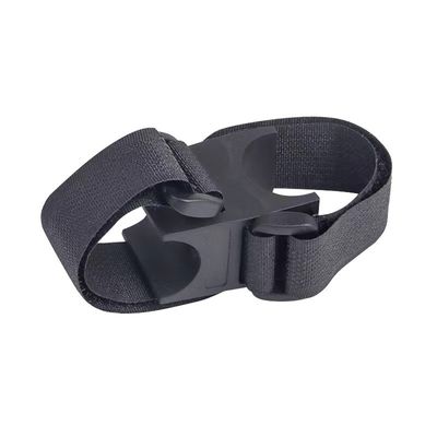 Bicicleta negra LED antorcha de rotación bracket linterna soporte para 28-40mm Luz de la bicicleta