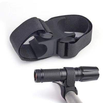 Bicicleta negra LED antorcha de rotación bracket linterna soporte para 28-40mm Luz de la bicicleta