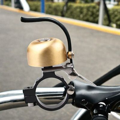Cuerno de aluminio para bicicletas clásicas retro Ciclismo Accesorios de manillar de bicicleta de oro negro