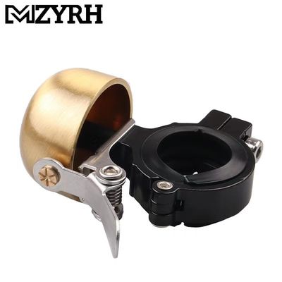 Cuerno de aluminio para bicicletas clásicas retro Ciclismo Accesorios de manillar de bicicleta de oro negro