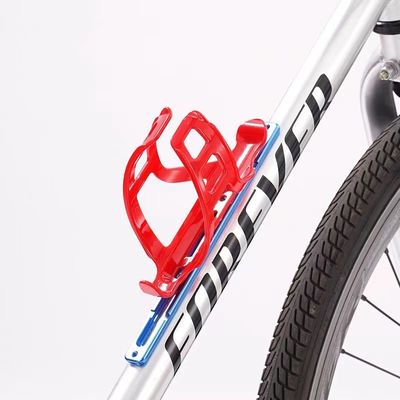 Extensor de portabotellas de bicicleta de plata con adaptador de jaula de botellas de bicicleta de aleación ajustable
