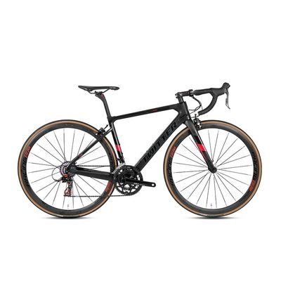 Pedal de cuentas de fibra de carbono V freno 22 velocidad bicicleta de carretera 700c bicicleta de carbono completo para el beneficio