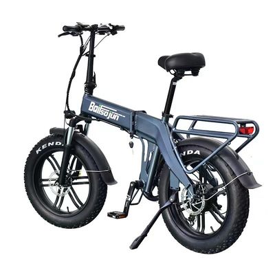 Bicicleta de montaña plegable eléctrica de acero pesado para todo el terreno