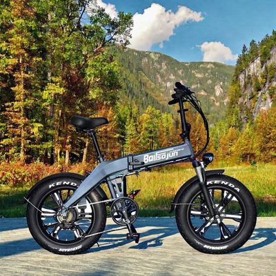 Bicicleta de montaña plegable eléctrica de acero pesado para todo el terreno