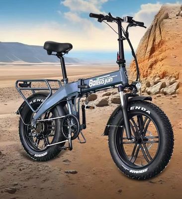 Bicicleta de montaña plegable eléctrica de acero pesado para todo el terreno