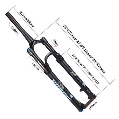 Horquilla delantera de bicicleta de 26/27.5/29&quot; Set combinado de horquilla duradera ofrecido ≥2