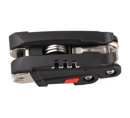 Herramientas de reparación de bicicletas de 18 en 1 Conjunto Hexágono Torsión de tornillos llave de gancho Hex Spoke herramienta de eliminación de cadenas bicicleta esencial 280g