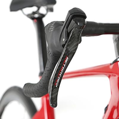 TWITTER Pedal de carbono fuera de carretera 24 velocidad de la bicicleta de carretera con frenos de disco y marco de fibra de carbono