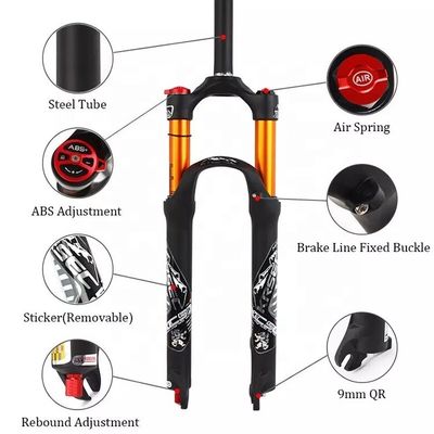 Bicicletas MTB de material de carbono Horquillas de choque de aire para bicicletas BMX de 26/27.5/29 pulgadas en 2024