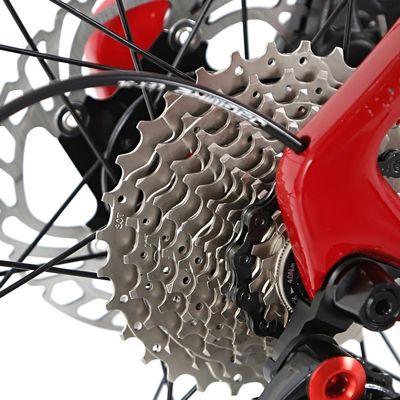 TWITTER Pedal de carbono fuera de carretera 24 velocidad de la bicicleta de carretera con frenos de disco y marco de fibra de carbono