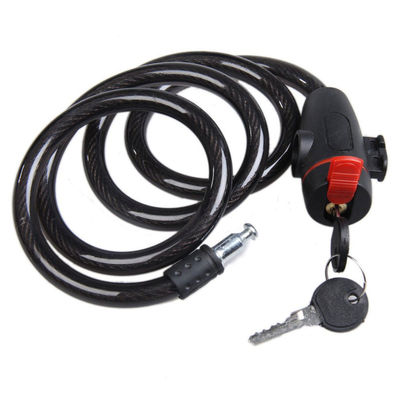 Cerradura de seguridad de bicicleta anti robo bobina de cable de acero inoxidable para motocicleta de castillo bicicleta MTB bicicleta con 2 llaves