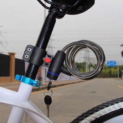 Cerradura de seguridad de bicicleta anti robo bobina de cable de acero inoxidable para motocicleta de castillo bicicleta MTB bicicleta con 2 llaves