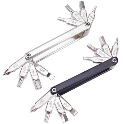 Mejora tu bicicleta con nuestro juego de llaves y destornilladores hexagonales de plata