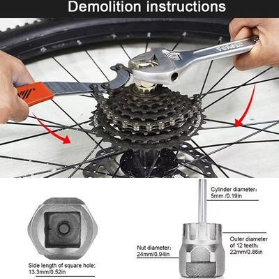 Herramienta profesional de reparación de bicicletas Rayo duradero de la cadena de abrazaderas y el soporte inferior de reparación