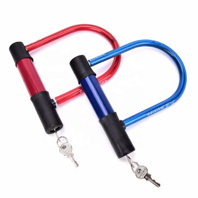 Alta seguridad Negro Rojo Ciclismo U cadena de bloqueo para la motocicleta Ciclismo Cable Lock JWA Ulock