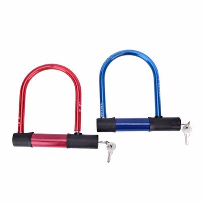 Alta seguridad Negro Rojo Ciclismo U cadena de bloqueo para la motocicleta Ciclismo Cable Lock JWA Ulock