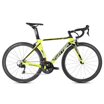 TWITTER R7000-22 Speed Road Bike con freno de disco hidráulico y marco de fibra de carbono