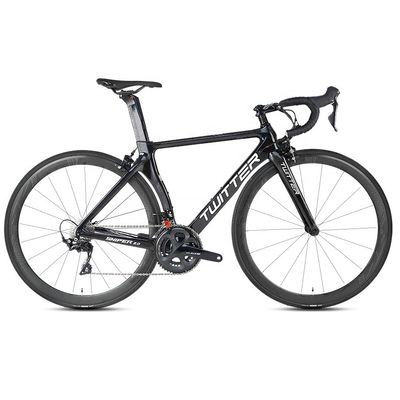 TWITTER R7000-22 Speed Road Bike con freno de disco hidráulico y marco de fibra de carbono