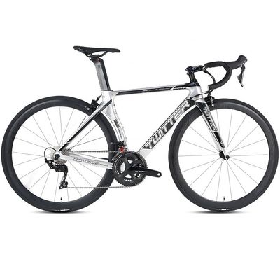 TWITTER R7000-22 Speed Road Bike con freno de disco hidráulico y marco de fibra de carbono