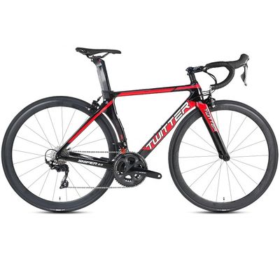 TWITTER R7000-22 Speed Road Bike con freno de disco hidráulico y marco de fibra de carbono