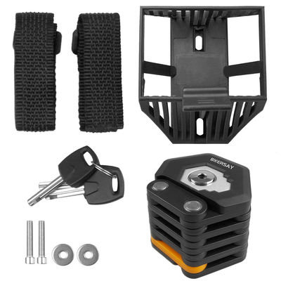 Bicicleta de montaña Bicicleta de carretera Cerradura plegable Anti robo 85cm con 3 llaves Cinza aleación aleación de acero