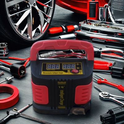 Tiroflx General 15A Cargador inteligente de baterías para automóviles y motocicletas de 12V/24V
