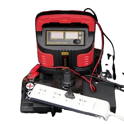 Tiroflx General 15A Cargador inteligente de baterías para automóviles y motocicletas de 12V/24V