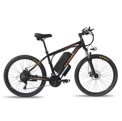 Bicicleta eléctrica de montaña de 26 pulgadas E-Bike con batería de litio de 48V 13Ah y un potente motor de 500W