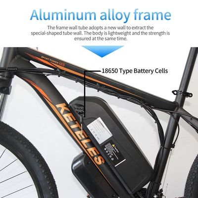 Bicicleta eléctrica de montaña de 26 pulgadas E-Bike con batería de litio de 48V 13Ah y un potente motor de 500W