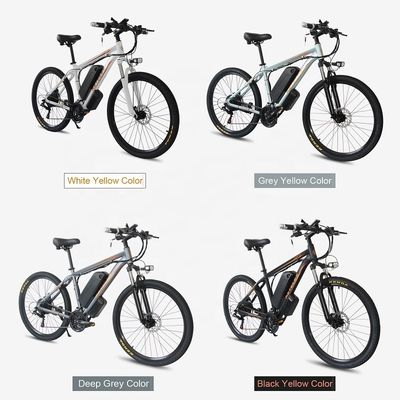 Bicicleta eléctrica de montaña de 26 pulgadas E-Bike con batería de litio de 48V 13Ah y un potente motor de 500W