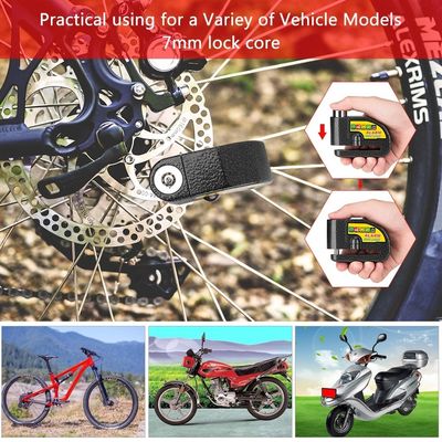 Alarma de vibración de 110 dB Cerradura de motocicleta para seguridad anti-robo