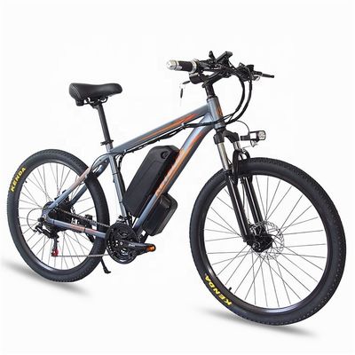 1000W 17.5AH Bicicleta de montaña eléctrica de montaña de 26 pulgadas E-bicicleta de montaña Motor de eje trasero de aleación de aluminio