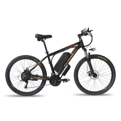 1000W 17.5AH Bicicleta de montaña eléctrica de montaña de 26 pulgadas E-bicicleta de montaña Motor de eje trasero de aleación de aluminio